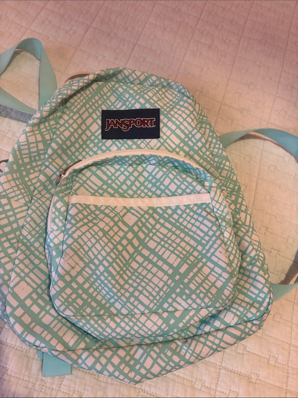 JanSport Half Pint Mini Backpack Green & Blue
